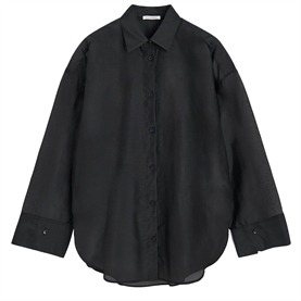 By Malene Birger Derris Silkeorganza Skjorte, Sort