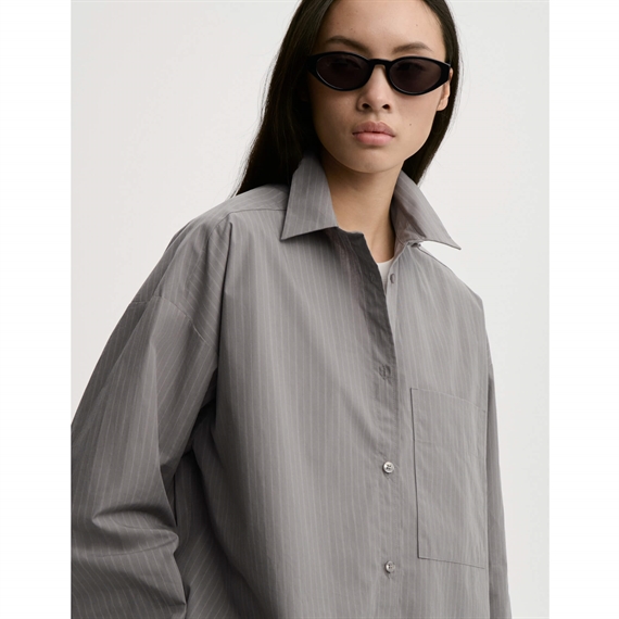 By Malene Birger Derris Skjorte, Grey Stripe