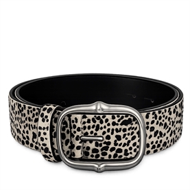 Isabel Marant Holis Bælte, Chalk/Black/Silver
