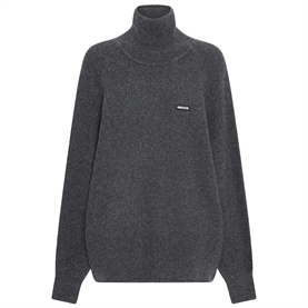 Rotate Highneck Strik Jumper, Gray Pinstripe