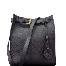 Mulberry Mini Soft Tote Ebony Heavy Grain