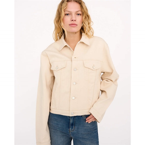 IVY-Janice Denim Jakke Wash Rigid, Ecru