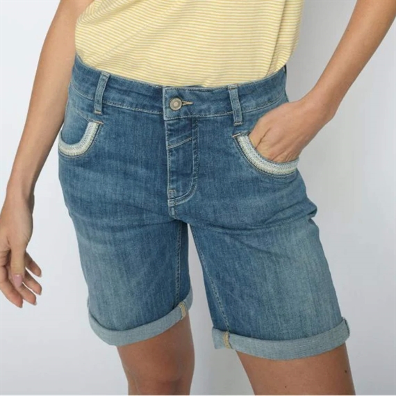 Mos Mosh Naomi Salute Shorts, Mid Blue