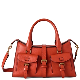 Mulberry Small Roxanne Coral Orange