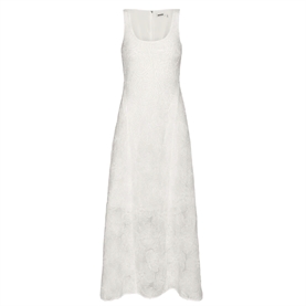 Rotate Mesh Maxi Kjole, Egret
