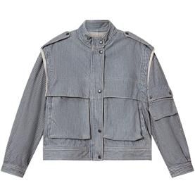 Isabel Marant Etoilé Edany Jakke, Blue/White