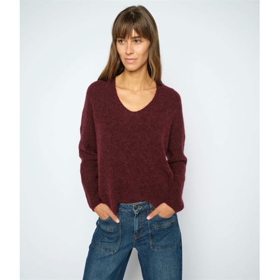 Mos Mosh Thora V-Neck Strik, Port Royale 