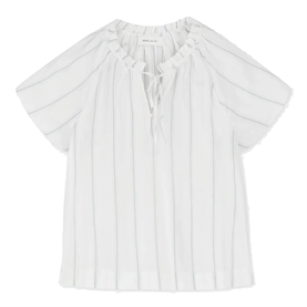 Skall Studio Gabrielle Bluse, White/Navy Stripe